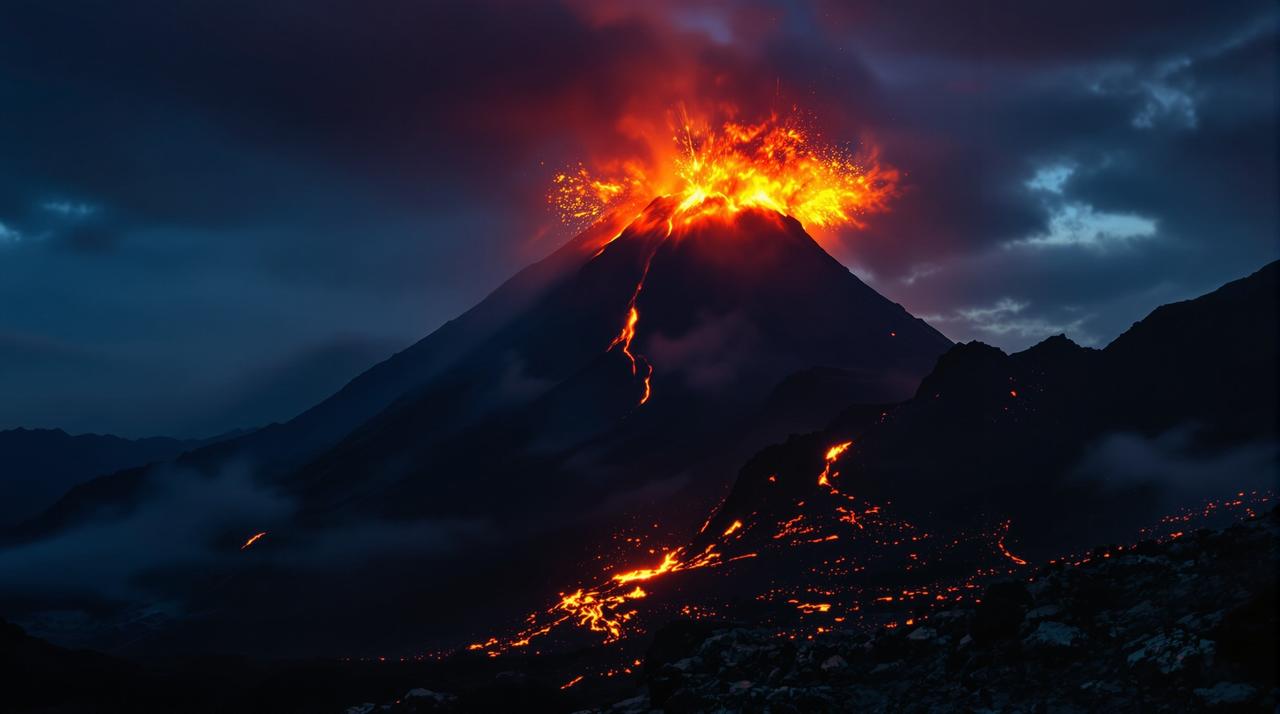 萱萱影视-萱萱影视HDR：火山爆发震撼实拍
